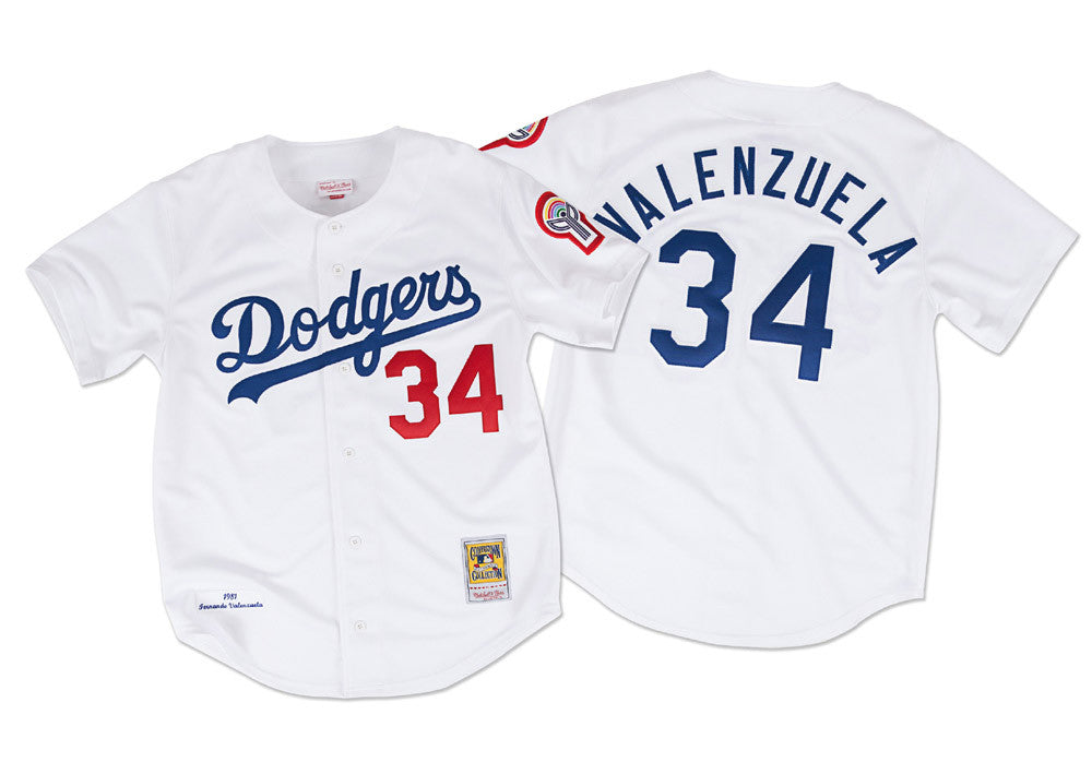 Los Angeles Dodgers Men's Mitchell & Ness #34 Valenzuela 1981 Authentic  Jersey