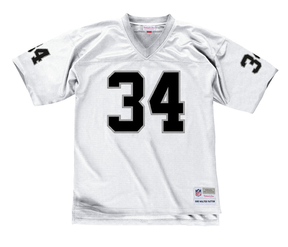 Los Angeles Raiders Mens Jersey Mitchell Ness Throwback 34 Bo Jackson 1988 Replica White THE 4TH QUARTER