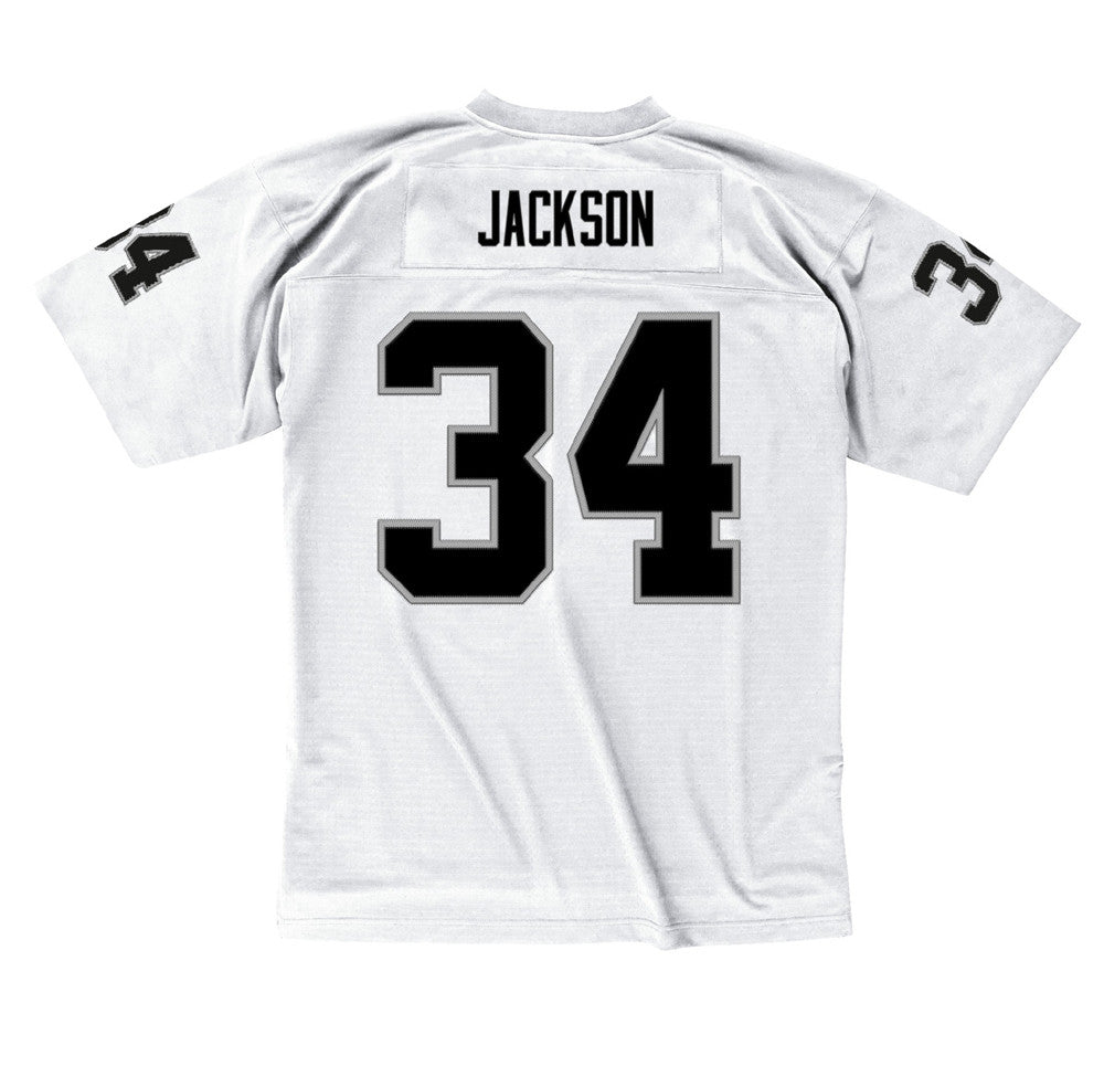 Los Angeles Raiders Mens Jersey Mitchell & Ness Throwback #34 Bo