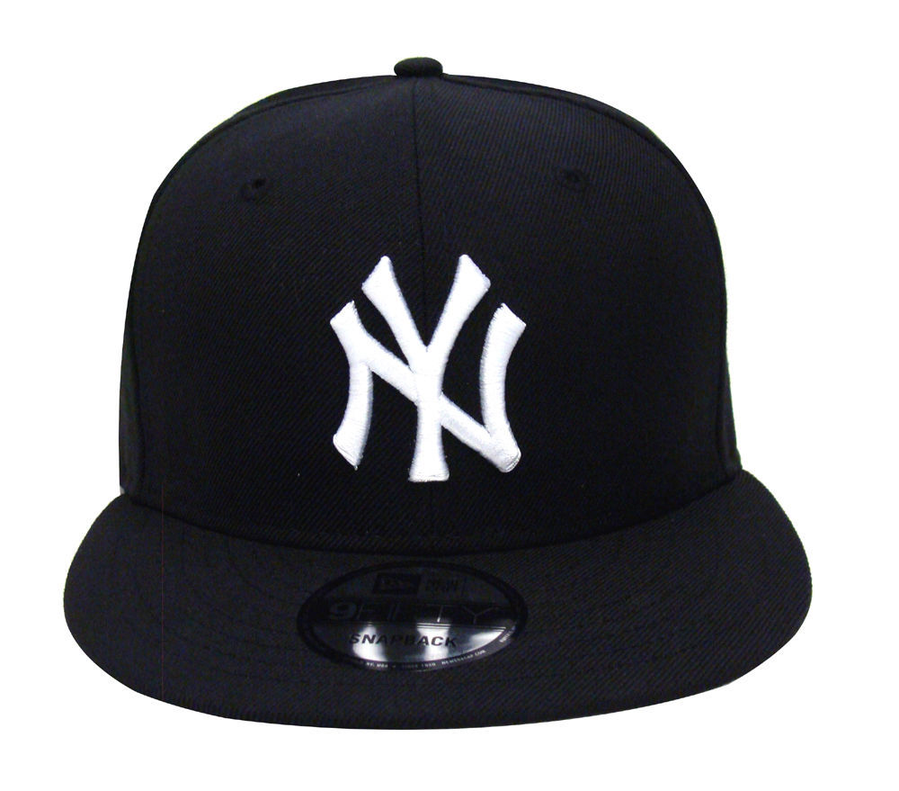 New York Yankees Snapback New Era White Logo Cap Hat Black – THE 4TH QUARTER
