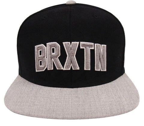 Brixton Supply Snapback Hamilton Cap Hat Off Black Grey Wool - THE 4TH QUARTER