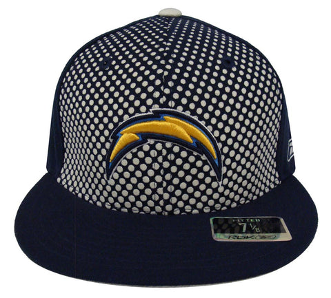 San Diego Chargers Fitted New Era Dots Cap Hat Navy - THE 4TH QUARTER