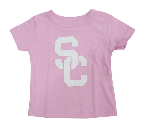 USC Trojans Infant T-Shirt Interlock Pink - THE 4TH QUARTER