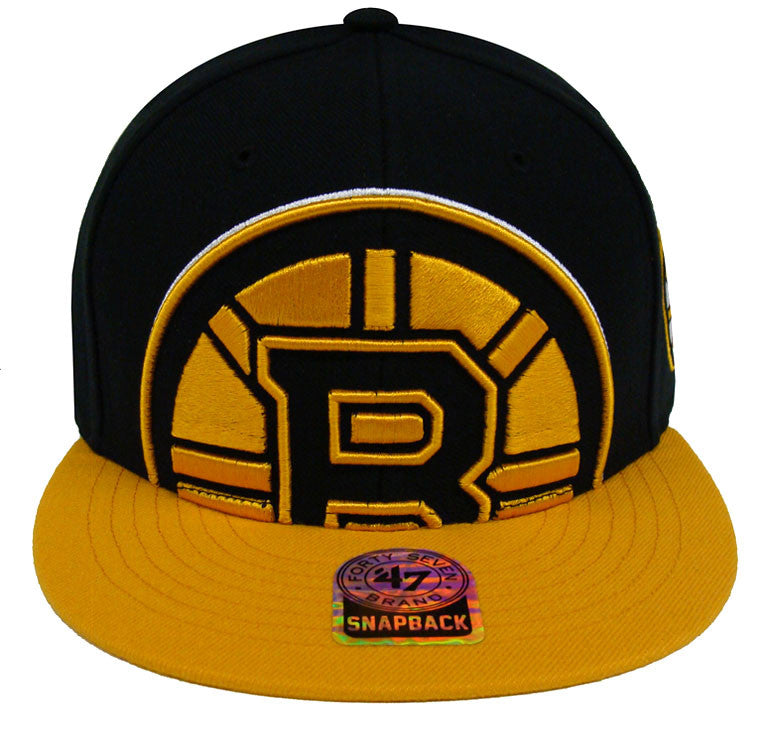 Boston Bruins Snapback Vintage Retro Cap Hat Yellow Black – THE 4TH QUARTER