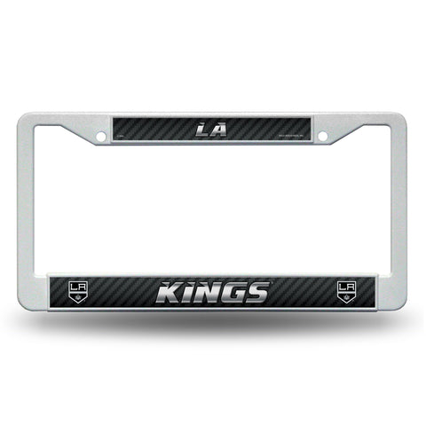 Los Angeles Kings White Plastic License Plate Frame