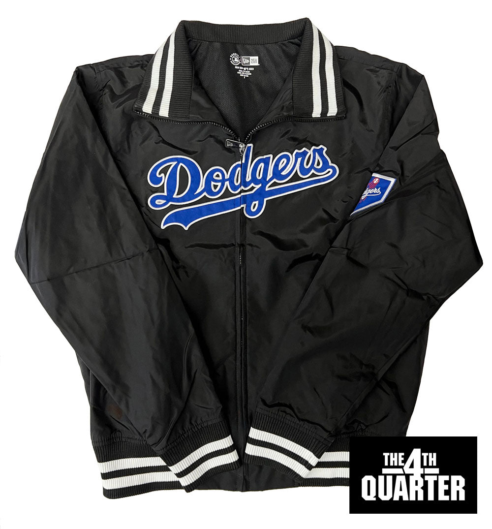 Los Angeles Dodgers Mens Jacket New Era Black Full Zip Track