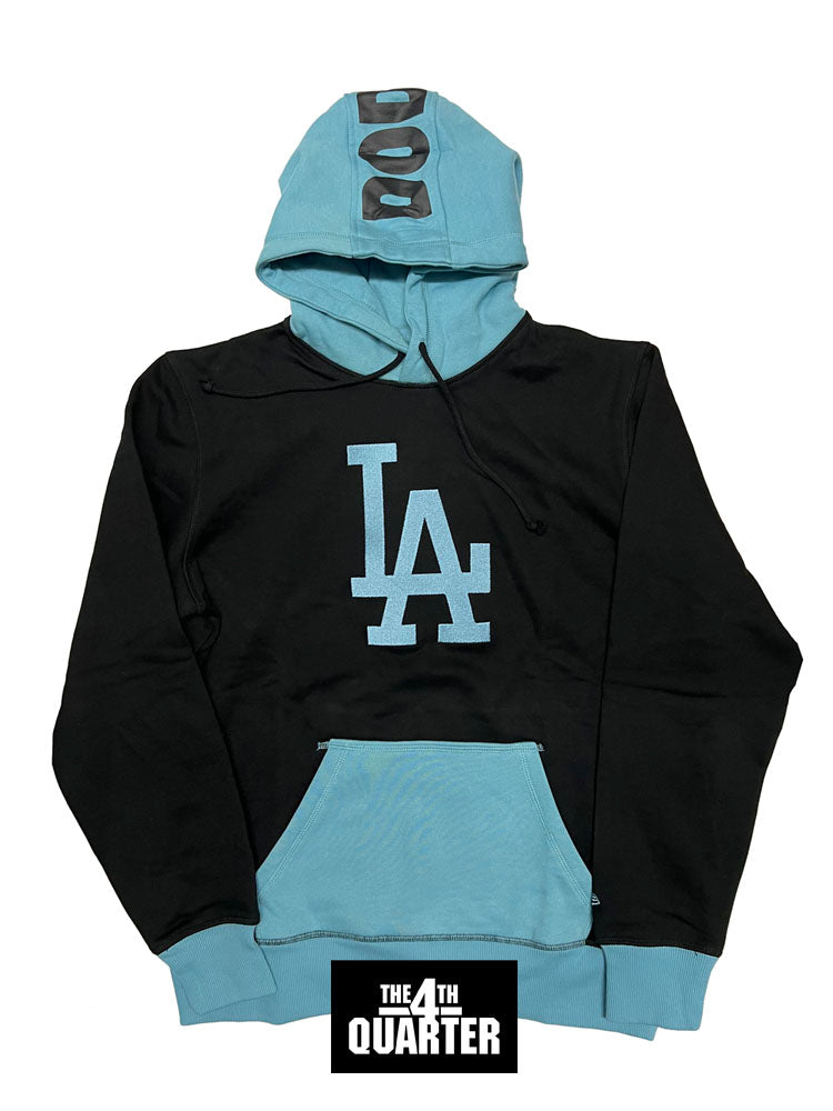 Los Angeles Dodgers Mens Sweatshirt New Era Light Blue Black Hoodie – THE  4TH QUARTER