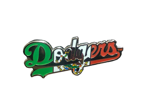 Los Angeles Dodgers Mexico Wordmark Lapel Pin
