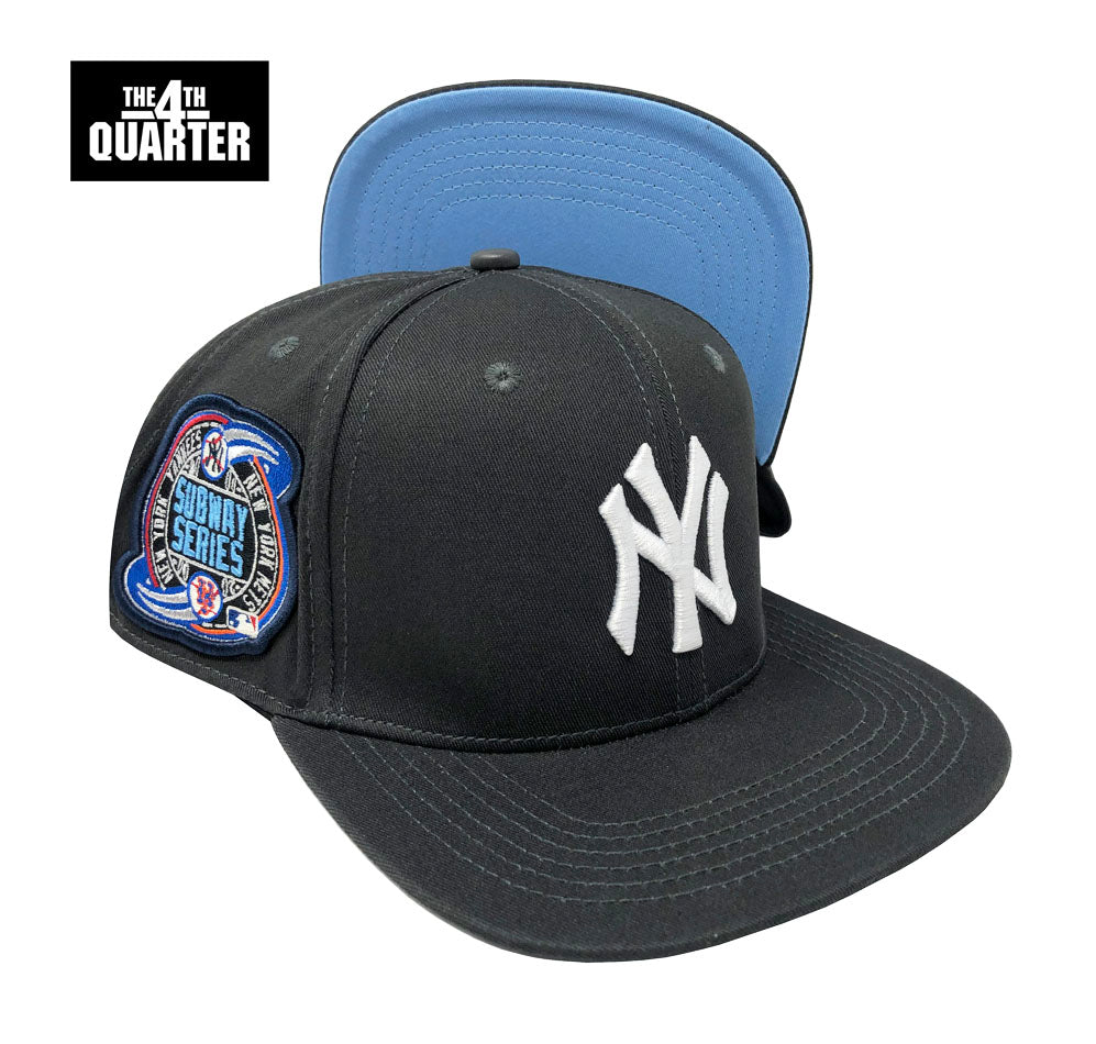 New York Yankees Pro Standard Snapback 2000 Subway Series Charcoal Cap Hat  Sky UV