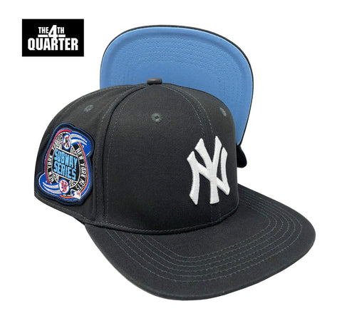 New York Yankees Pro Standard Snapback 2000 Subway Series Charcoal Cap Hat Sky UV