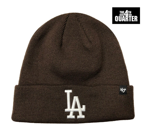 Los Angeles Dodgers Beanie Knit 47 Brand Fold Brown