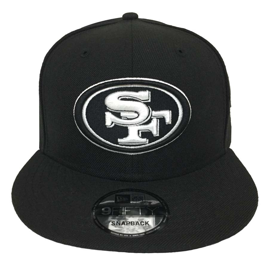 San Francisco 49ers Snapback New Era 9FIFTY Black White Hat Cap