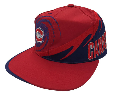 Montreal Canadiens Snapback Vintage Retro Cap Hat Red Blue - THE 4TH QUARTER