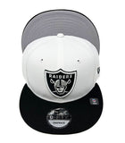 Las Vegas Raiders Snapback New Era 9Fifty Shield White Black Hat Cap