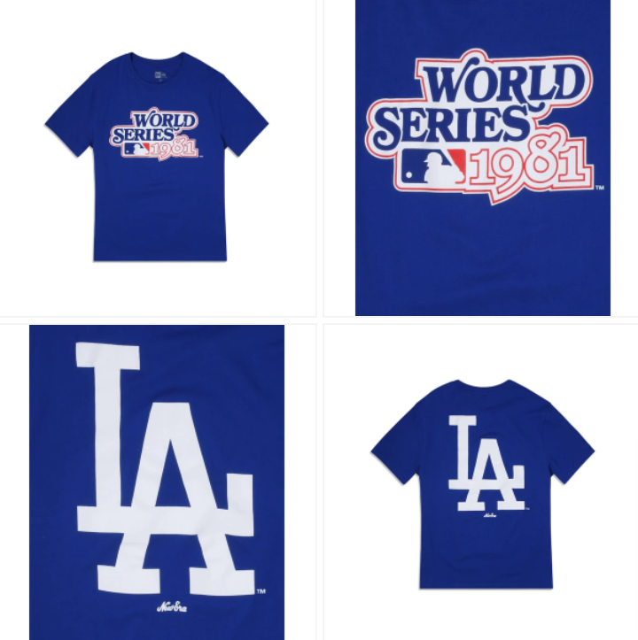 Los Angeles Dodgers Mens T-Shirt New Era 1981 World Series Blue – THE 4TH  QUARTER