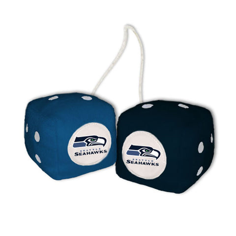 Seattle Seahawks Team Fuzzy Dice - THE 4TH QUARTER