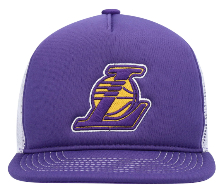 New Era Los Angeles Lakers Trucker Cap White/ Purple/ Black