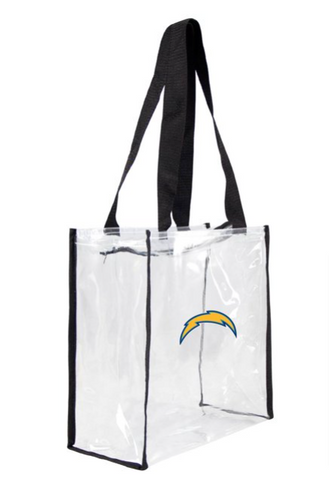 Los Angeles Chargers Clear Square Stadium Tote Bag