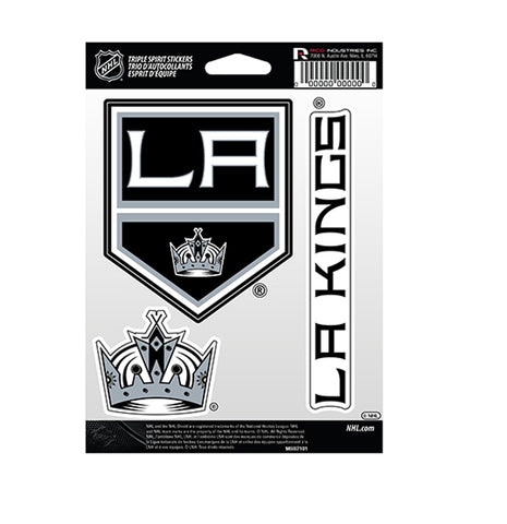 Los Angeles Kings Sticker Triple Spirit Pack - THE 4TH QUARTER