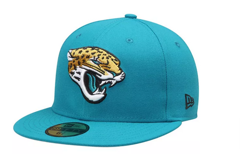 Jacksonville Jaguars Fitted New Era 59Fifty Teal Cap Hat