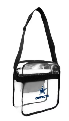 Dallas Cowboys Clear Carryall Crossbody Stadium Tote Bag