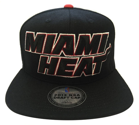Miami Heat Snapback 2013 NBA Draft Black Cap Hat - THE 4TH QUARTER