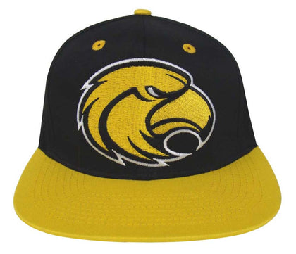 Southern Mississippi Golden Eagles Snapback Logo Retro Cap Hat Black Yellow - THE 4TH QUARTER