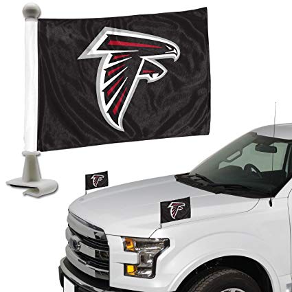 Atlanta Falcons Auto Ambassador 2PC Car Mini Flag Set