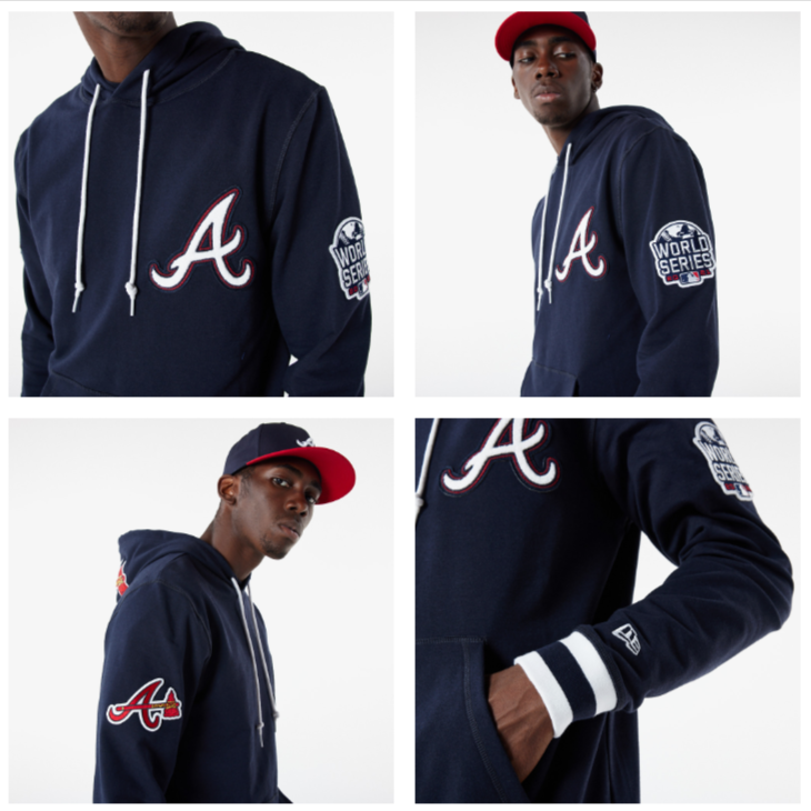 Atlanta Braves Mens Sweatshirt New Era Elite Hoodie Navy – THE 4TH