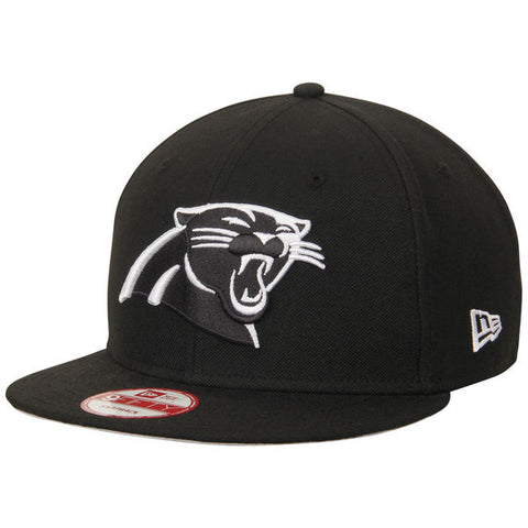 Carolina Panthers Snapback New Era 9FIFTY Black White Logo Hat Cap - THE 4TH QUARTER