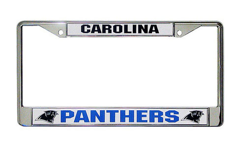 Carolina Panthers Licensed Plate Chrome Frame Cover - THE 4TH QUARTER