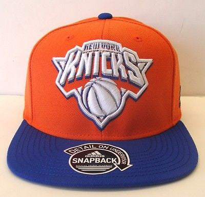 New York Knicks Snapback Adidas Ghost Underbill Cap Hat Orange Blue - THE 4TH QUARTER