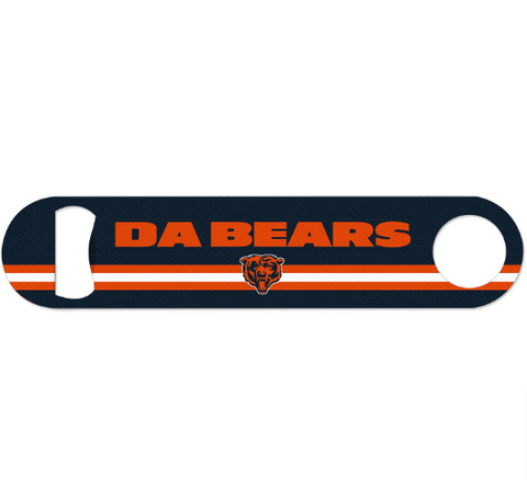 Chicago Bears Steel Double Sided Bottle Opener Slogan "Da Bears"
