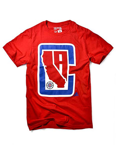 Los Angeles Clippers Mens T-Shirt Adidas State Logo Red