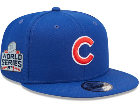 Chicago Cubs Snapback New Era 9FIFTY 2016 World Series Blue Cap Hat