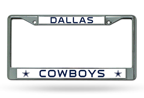 Dallas Cowboys Chrome License Plate Frame - THE 4TH QUARTER