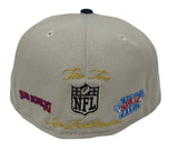 Las Vegas Raiders Fitted New Era 59FIFTY Super Bowl Champions World Class Cap Hat Stone Black