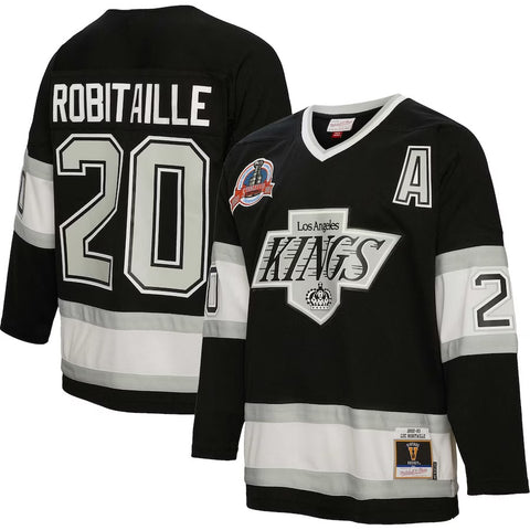 Los Angeles Kings Mitchell and Ness 1992 Luc Robataille Jersey