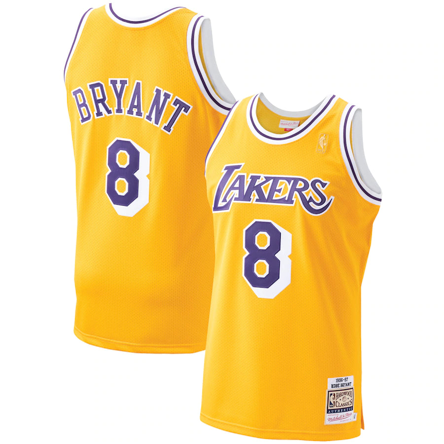 Los Angeles Lakers Kobe Bryant #8 Mitchell & Ness 96-97 Authentic Gold –  THE 4TH QUARTER