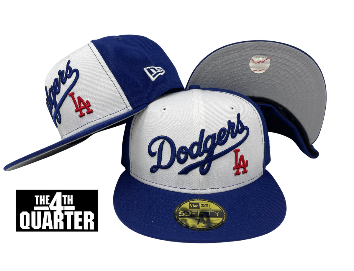 Blue and white la hat sale