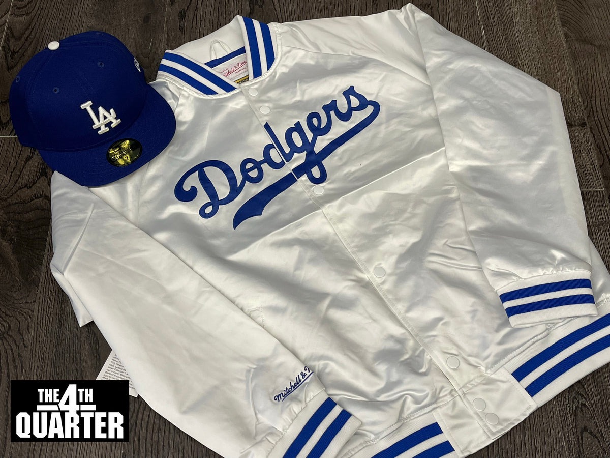 Los Angeles Dodgers Mens Jacket Mitchell & Ness Light Satin White – THE 4TH  QUARTER