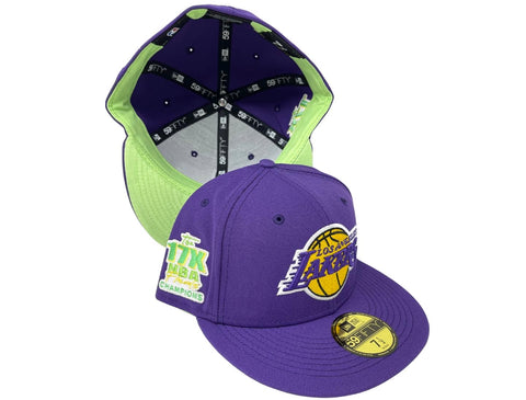 Los Angeles Lakers Fitted New Era 59FIFTY Citrus Pop Hat Cap