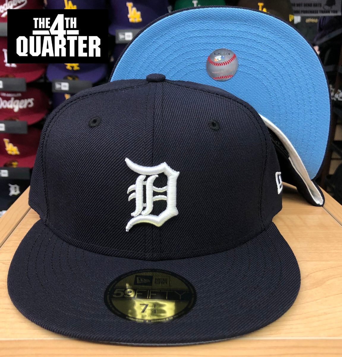 Detroit Tigers New Era 59FIFTY Navy Fitted Cap Hat ICY UV – THE 4TH QUARTER
