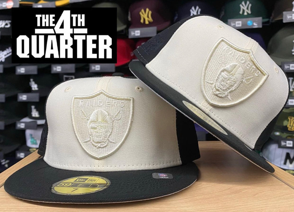 raiders metal badge hat