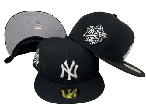 New York Yankees Fitted New Era 59Fifty 1998 World Series Black White Hat Cap