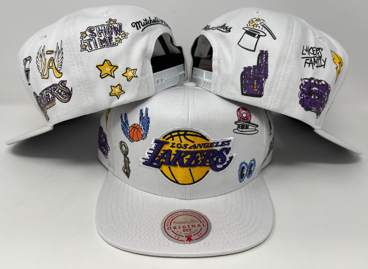 Mitchell & Ness NBA LOS ANGELES LAKERS HAND DRAWN SNAPBACK - Cap