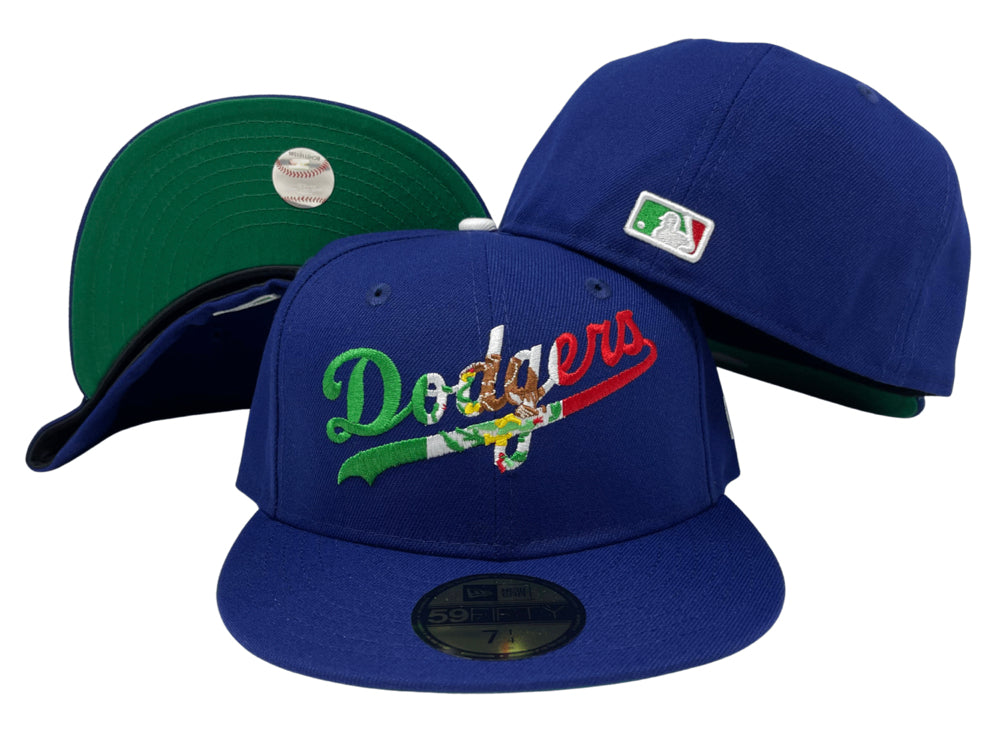 regio Wedstrijd Eindig Dodgers Fitted New Era 59Fifty Mexico Wordmark Blue Cap Hat Green UV – THE  4TH QUARTER