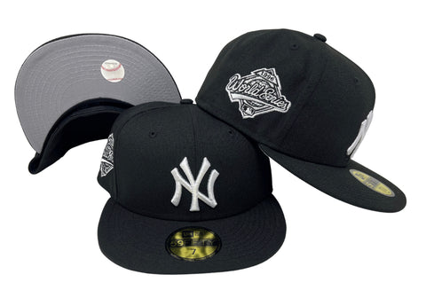 New York Yankees Fitted New Era 59Fifty 1996 World Series Black White Hat Cap
