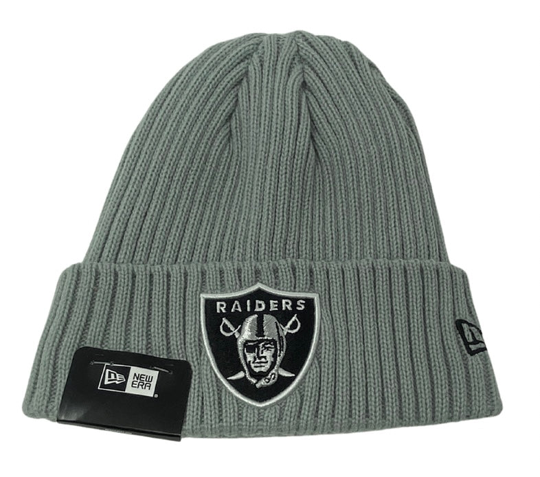 renhed Synes Ooze Las Vegas Raiders Beanie New Era Core Classic Cuff Knit Hat Grey – THE 4TH  QUARTER