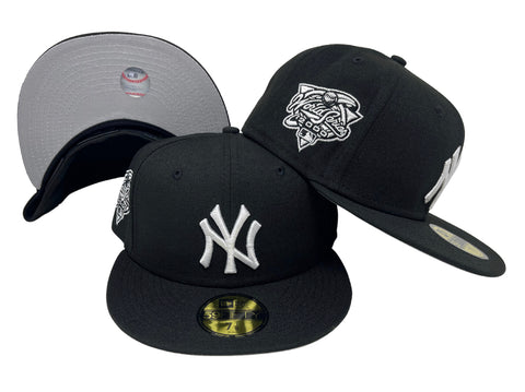 New York Yankees Fitted New Era 59Fifty 2000 World Series Black White Hat Cap